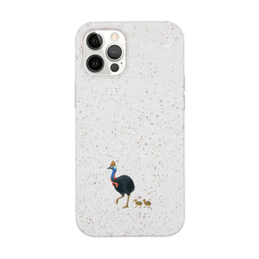 Biologisch abbaubare Handyhülle iPhone 12 pro / iPhone 12 Cassowarystroll — kompostierbar — Vorderseite