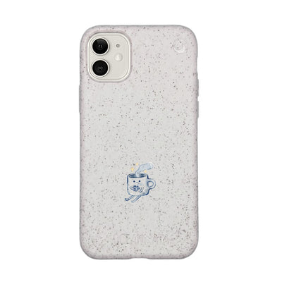 iPhone 11 Case - white - "coffeelove" - sustainable