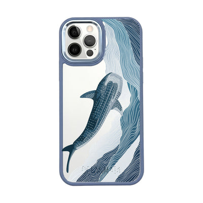 iPhone 12 pro / iPhone 12 Hülle - Walhai blau - "DeepWater" - nachhaltig