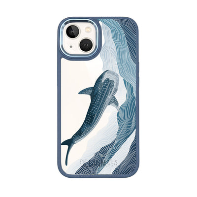 iPhone 13 mini Case - Whale Shark blue - "DeepWater" - sustainable
