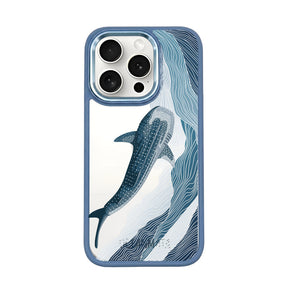 iPhone 15 pro max Hülle - Walhai blau - "DeepWater" - nachhaltig