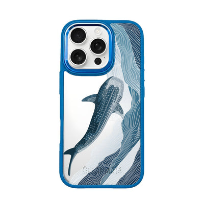 iPhone 16 Pro Case - Whale Shark Blue - "DeepWater" - Sustainable