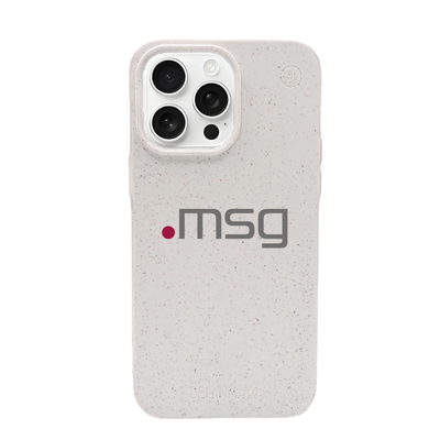msg systems ag × OceanMata Hülle Weiß – iPhone 15 pro (Muster)