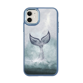 iPhone 11 hoesje - Dolfijnblauw - "Dolphin" - Duurzaam