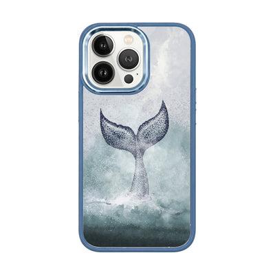 iPhone 13 pro hoesje - dolfijnblauw - "Dolphin" - duurzaam