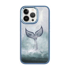 iPhone 13 pro hoesje - dolfijnblauw - "Dolphin" - duurzaam