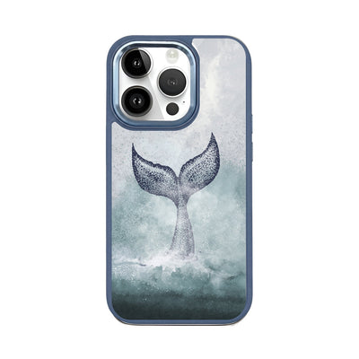 iPhone 14 pro hoesje - dolfijnblauw - "Dolphin" - duurzaam
