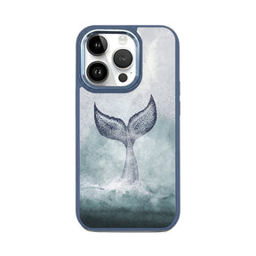 iPhone 14 pro max hoesje - dolfijnblauw - "Dolphin" - duurzaam