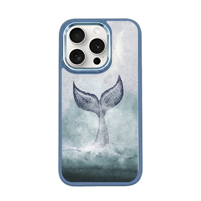 iPhone 15 pro max case - dolphin blue - "Dolphin" - sustainable