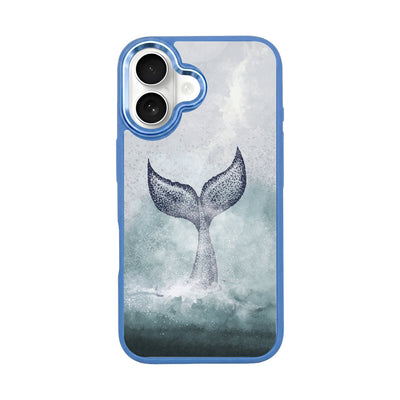 iPhone 16 Case - Dolphin Blue - "Dolphin" - Sustainable