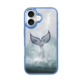iPhone 16 hoesje - Dolfijnblauw - "Dolphin" - Duurzaam