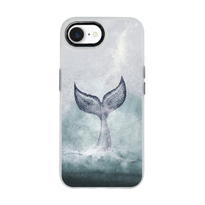 iPhone 16e hoesje - Dolfijnblauw - "Dolphin" - Duurzaam