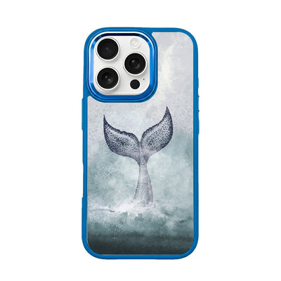 iPhone 16 pro max hoesje - dolfijnblauw - "Dolphin" - duurzaam