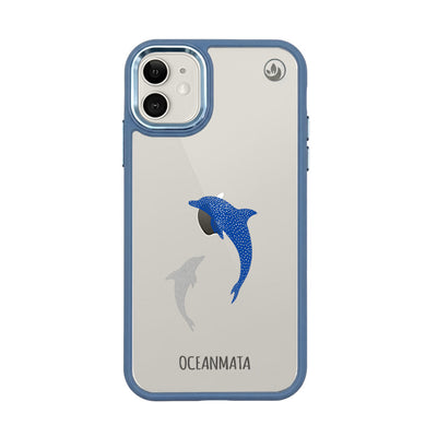 iPhone 11 Case - Dolphin Blue - "Dolphin Twins" - Sustainable