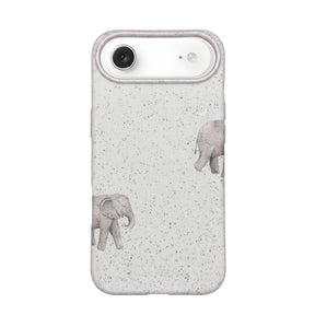 Biologisch abbaubare Handyhülle iPhone 17 Air Ele Fant — kompostierbar — Vorderseite