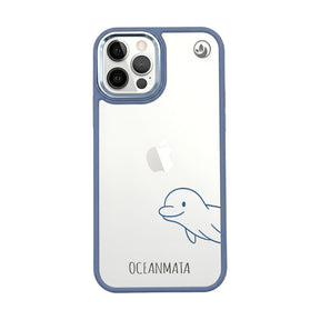 iPhone 12 pro / iPhone 12 hoesje - Dolfijn - "Finni" - duurzaam