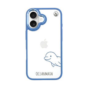 iPhone 16 hoesje - Dolfijn - "Finni" - duurzaam