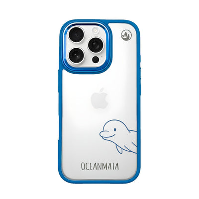iPhone 16 pro hoesje - Dolfijn - "Finni" - duurzaam
