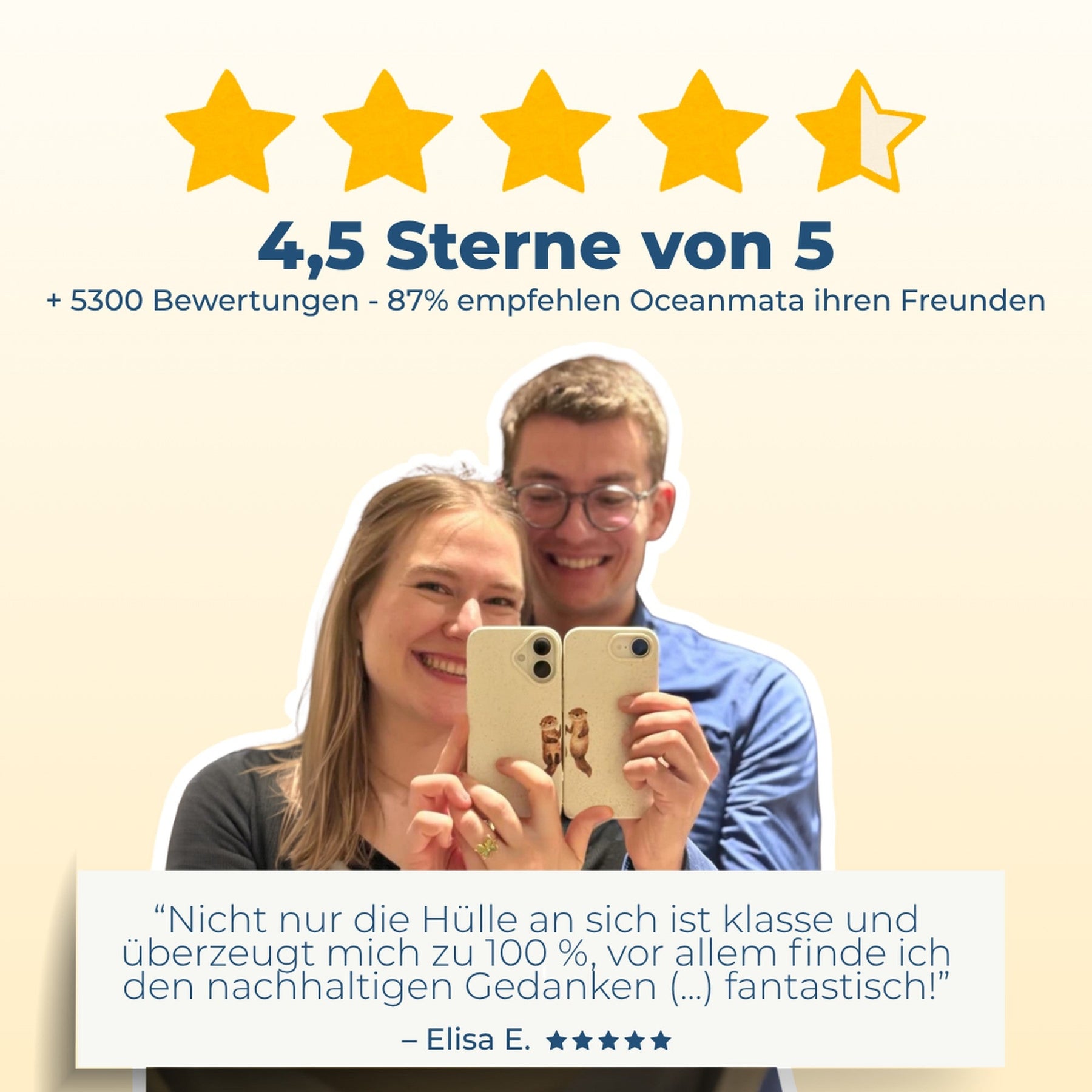 Nachhaltige Handyhülle Samsung S26 Ultra Silentwaves aus Ocean Plastic — Kundenbewertungen & Sterne-Rating