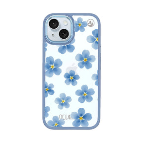 iPhone 15 hoesje - vergeet-me-nietje - duurzaam