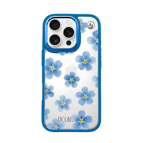 iPhone 16 pro hoesje - vergeet-me-nietje - duurzaam