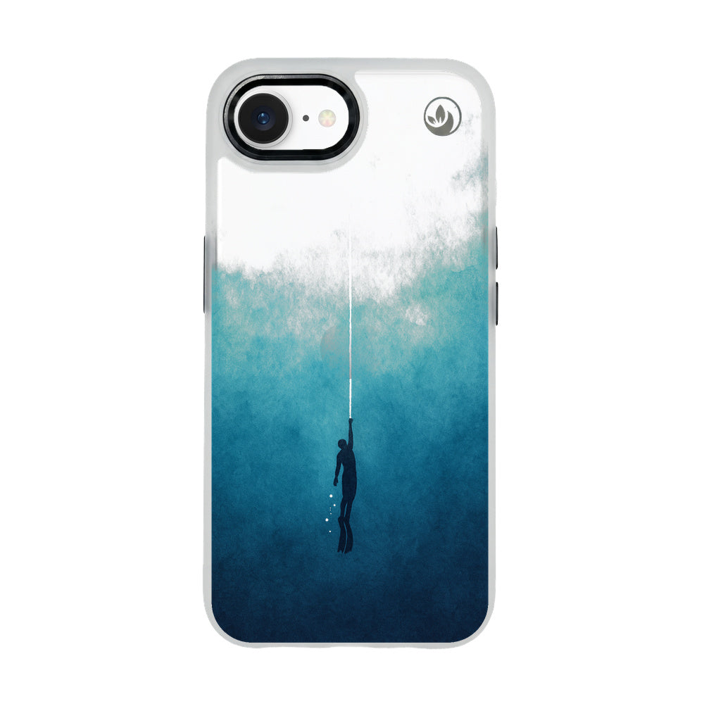 iPhone 16e Case - Freedive Blue - "Freedive" - ​​sustainable