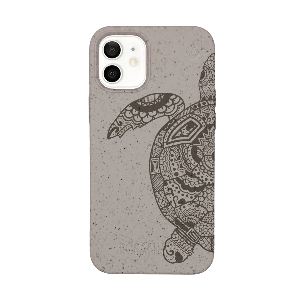 Biologisch abbaubare Handyhülle iPhone 12 mini Greenturtle — kompostierbar — Vorderseite