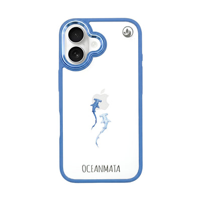 iPhone 16 Hülle - hai blau - "Hammerhead" - nachhaltig