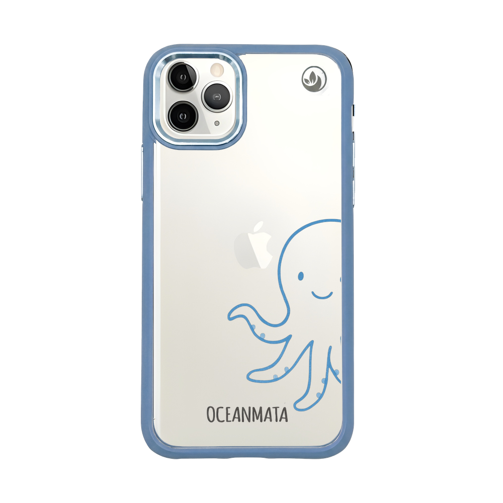 iPhone 11 pro Hülle - Pinguin weiß - "HappyPinguin" - nachhaltig