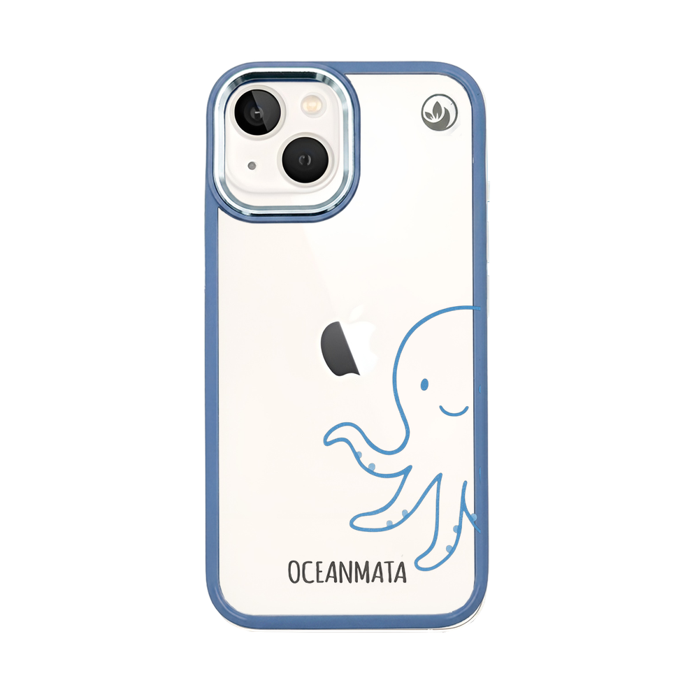 iPhone 13 mini Hülle - Pinguin weiß - "HappyPinguin" - nachhaltig