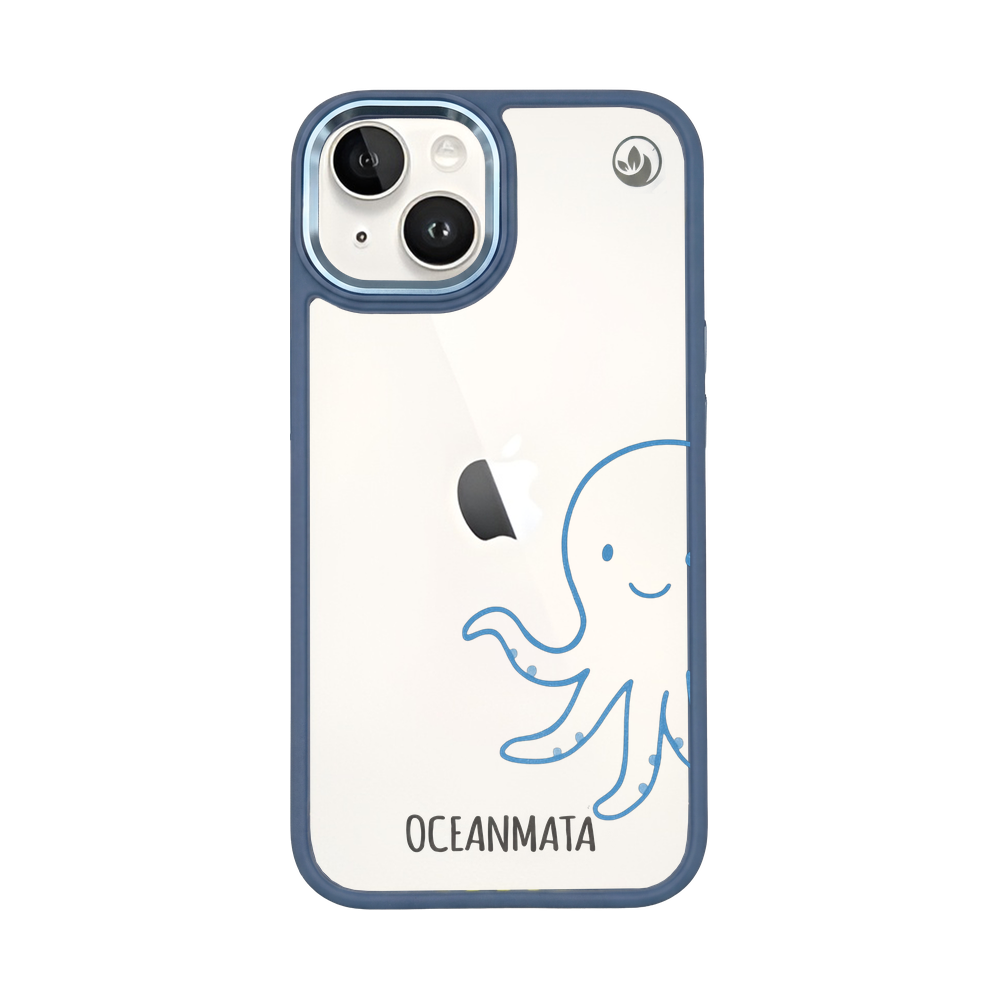 iPhone 14 Hülle - Pinguin weiß - "HappyPinguin" - nachhaltig