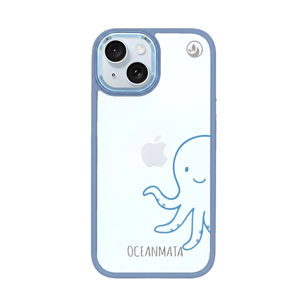 iPhone 15 Hülle - Pinguin weiß - "HappyPinguin" - nachhaltig