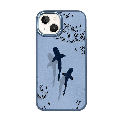 iPhone 13 hoesje - Shark Blue - "Into the blue" duurzaam