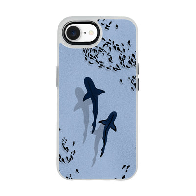 iPhone 16e hoesje - Shark Blue - "Into the blue" duurzaam