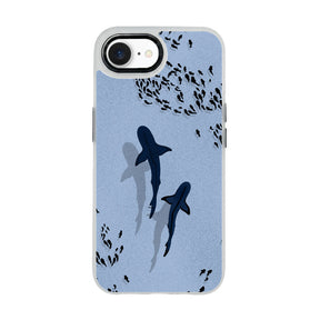 iPhone 16e hoesje - Shark Blue - "Into the blue" duurzaam