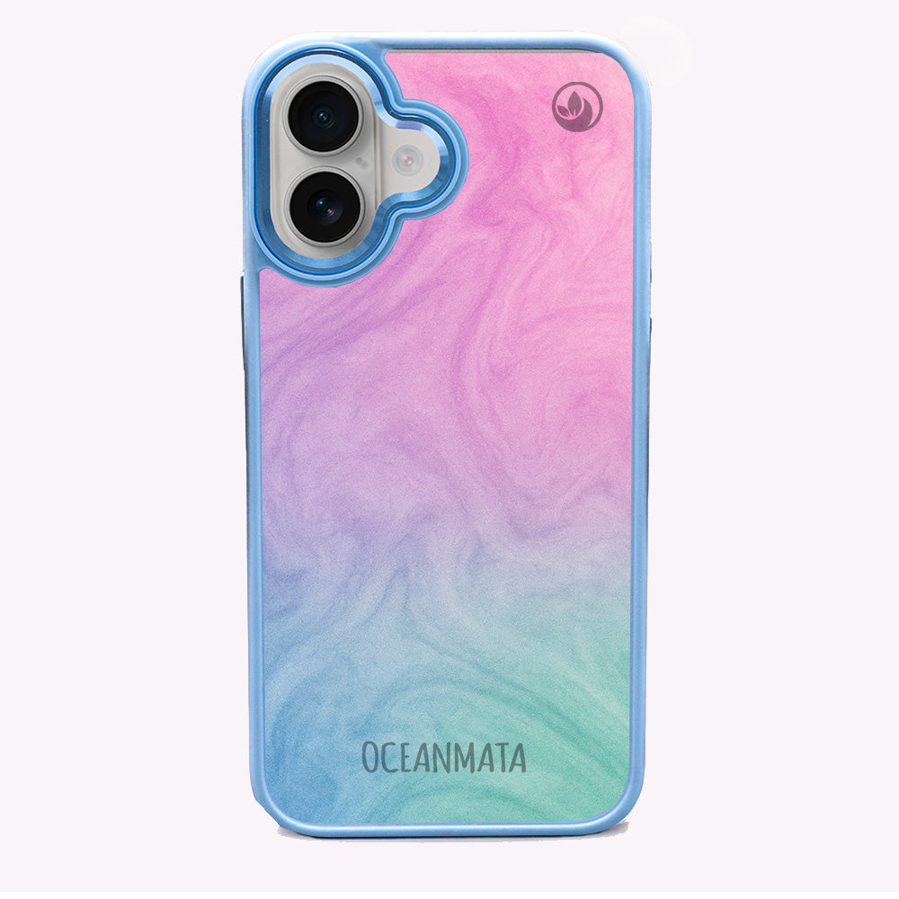 iPhone 16 Hülle - "Colored Marble" - nachhaltig