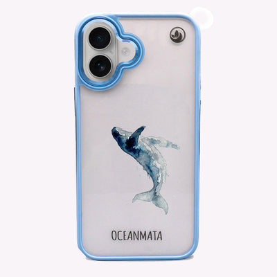 iPhone 16 Case - Whale Blue - "Joy" - sustainable