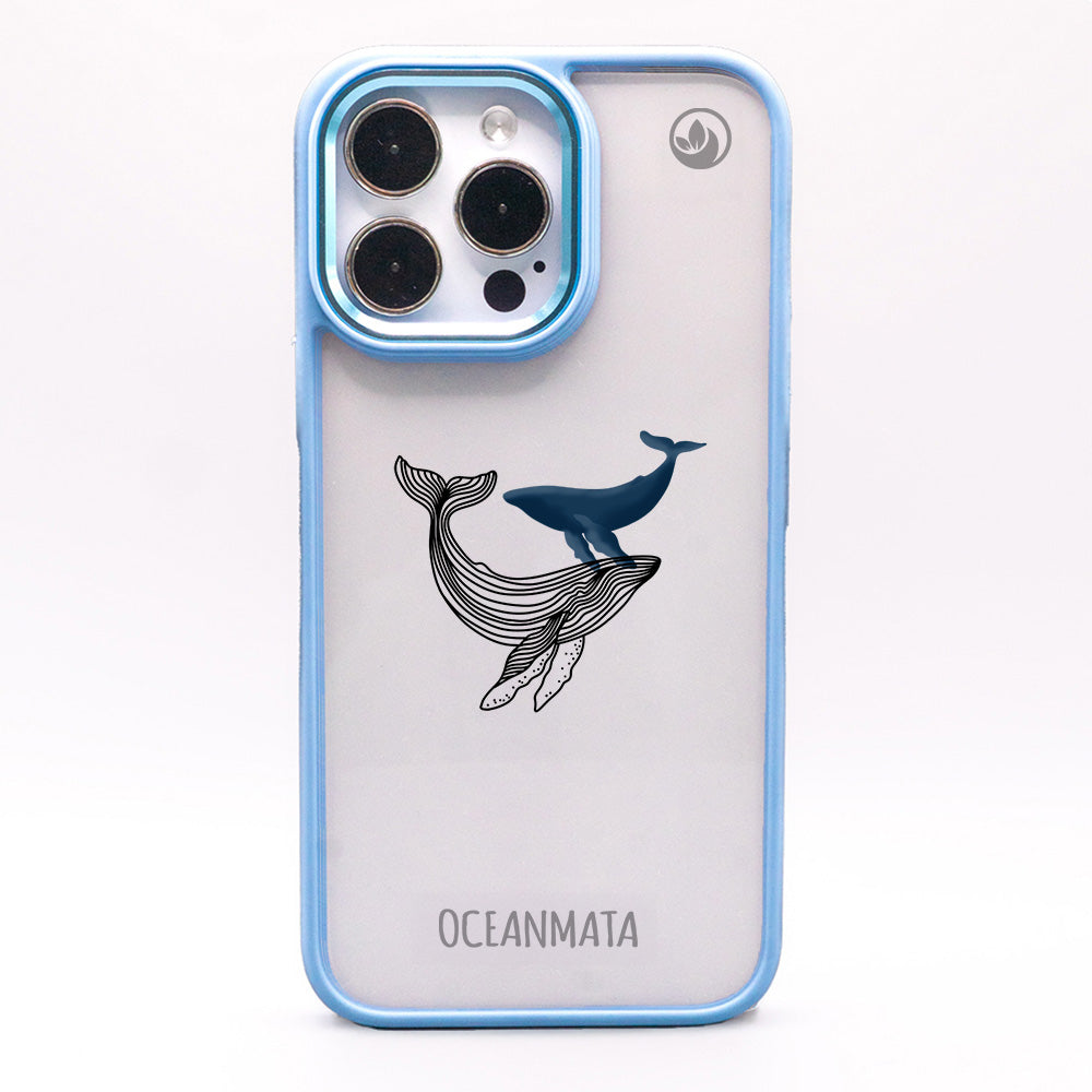 iPhone SE/7/8 Hülle - Wal blau - "BlueWhale" - nachhaltig