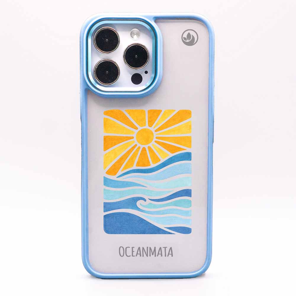 iPhone 13 pro max Hülle - Meer blau - "Sun&Sea" - nachhaltig