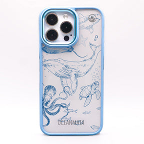 iPhone 15 pro max Hülle - Wal blau - "WhaleLife" nachhaltig
