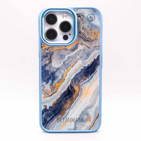 iPhone 11 pro Hülle - marmor blau - "BlueMarble" - nachhaltig