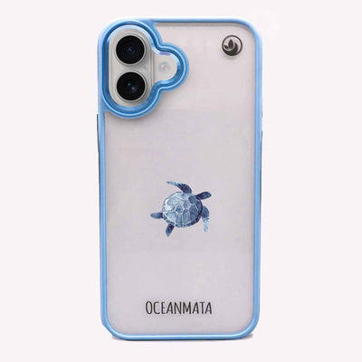 iPhone 16 Hülle - Turtle blau - "Shellie" - nachhaltig