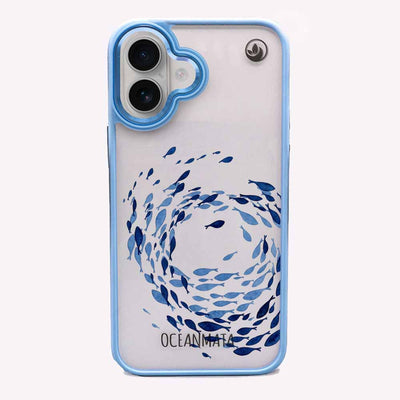 iPhone 16 Hülle - Schwarm blau - "Swarmin" - nachhaltig