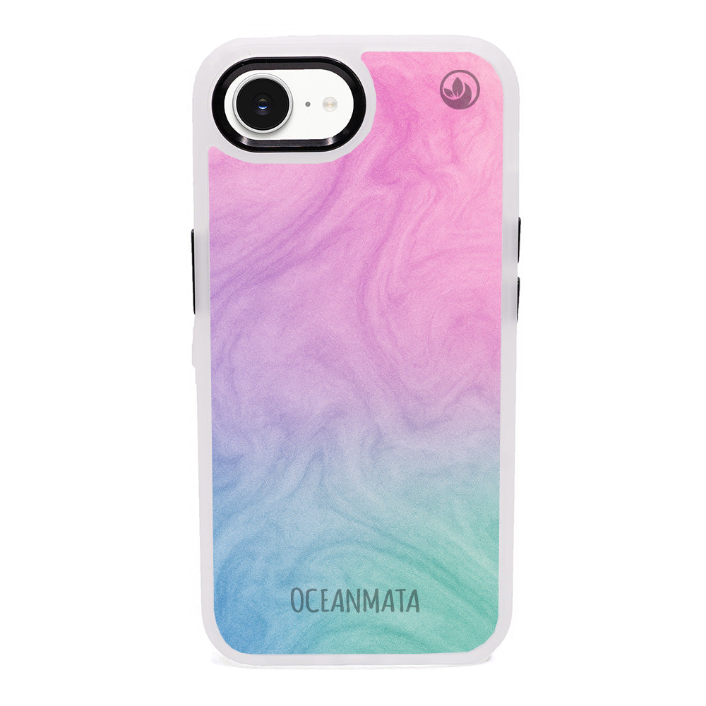 iPhone 16e Hülle - "Colored Marble" - nachhaltig