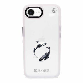 iPhone 16e Hülle - Orca blau - "OrcaFlow" - nachhaltig