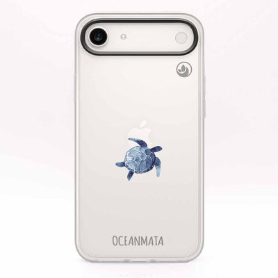 iPhone 17 Air Hülle - Turtle blau - "Shellie" - nachhaltig