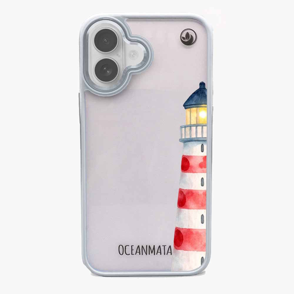 iPhone 17 Hülle - Leuchtturm blau - "Lighthouse" - nachhaltig