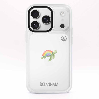 iPhone 17 Pro Case - Blue Turtle - "Queertle" - Sustainable