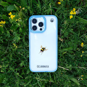 iPhone 14 Hülle - Hummel blau - "Bumblebee" - nachhaltig