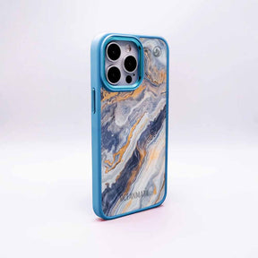iPhone 11 pro Hülle - marmor blau - "BlueMarble" - nachhaltig